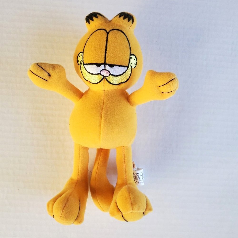 Garfield Odie Cat Plush Stuffed 10" Jim Davis Toy Factory Paws, Inc EUC